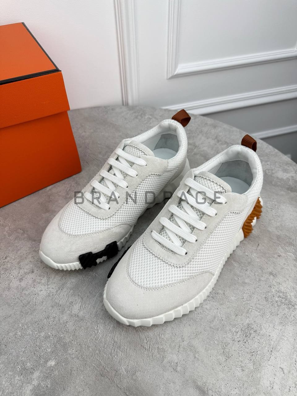 Кожаные кроссовки Brioni BPLUX12452 Кожаные кроссовки Brioni BPLUX12452