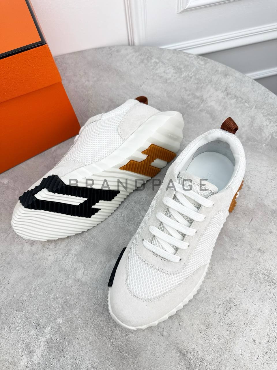 Кожаные кроссовки Brioni BPLUX12452 Кожаные кроссовки Brioni BPLUX12452