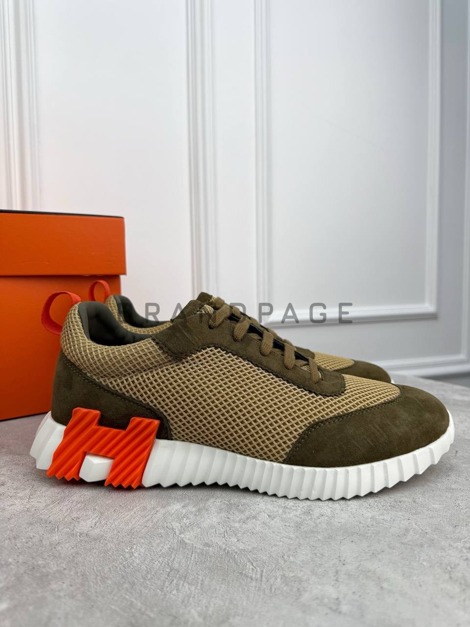 Кожаные кроссовки Brioni BPLUX12452 Кожаные кроссовки Brioni BPLUX12452