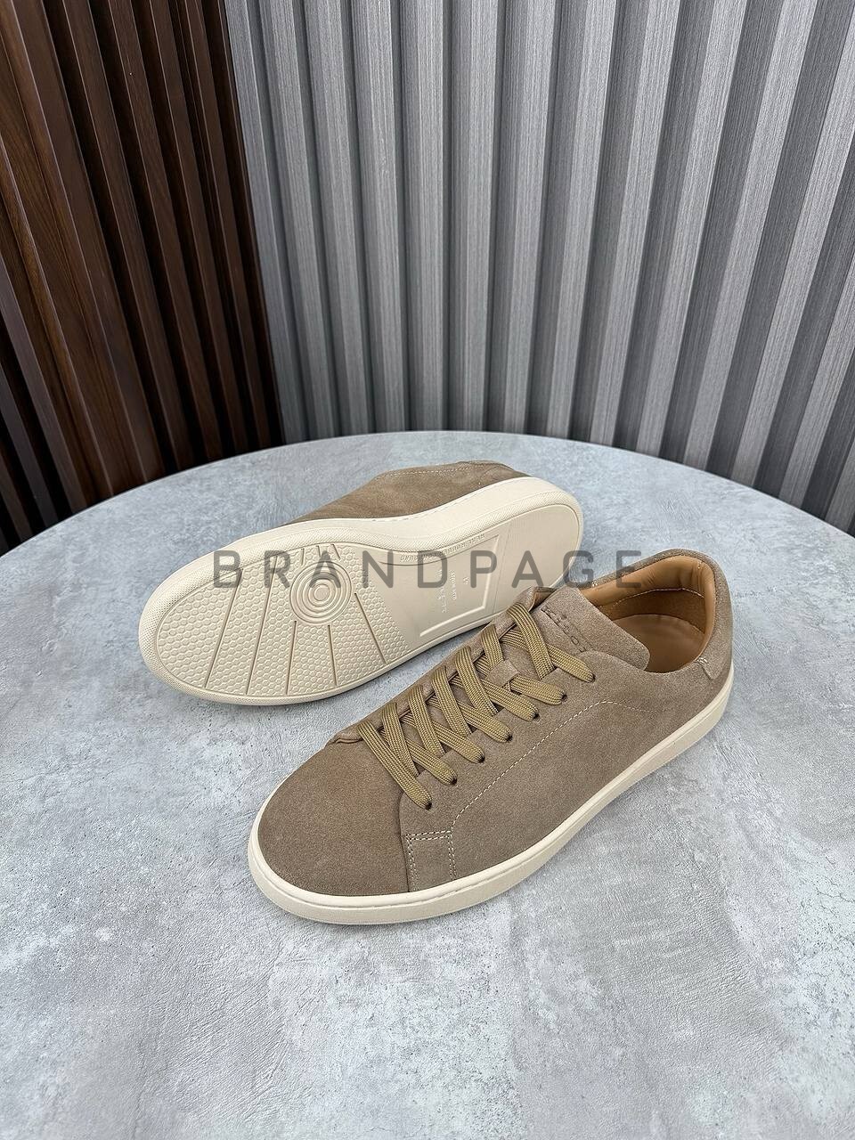 Кеды из натуральной замши Kiton BPLUX5644 Кеды из натуральной замши Kiton BPLUX5644