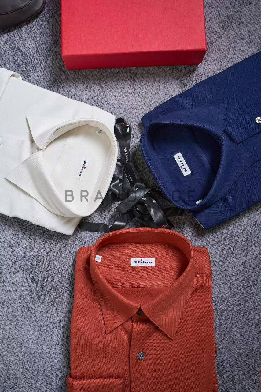 Рубашка из хлопка Kiton BPLUX5396 Рубашка из хлопка Kiton BPLUX5396