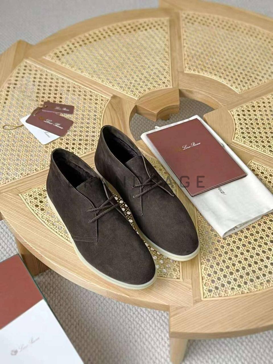 Ботинки замшевые Loro Piana BPLUX5406 Ботинки замшевые Loro Piana BPLUX5406