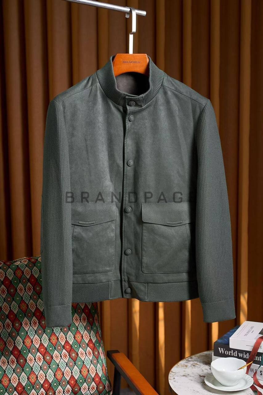 Ветровка-бомбер из искусственной замши Loro Piana BPLUX5387 Ветровка-бомбер из искусственной замши Loro Piana BPLUX5387