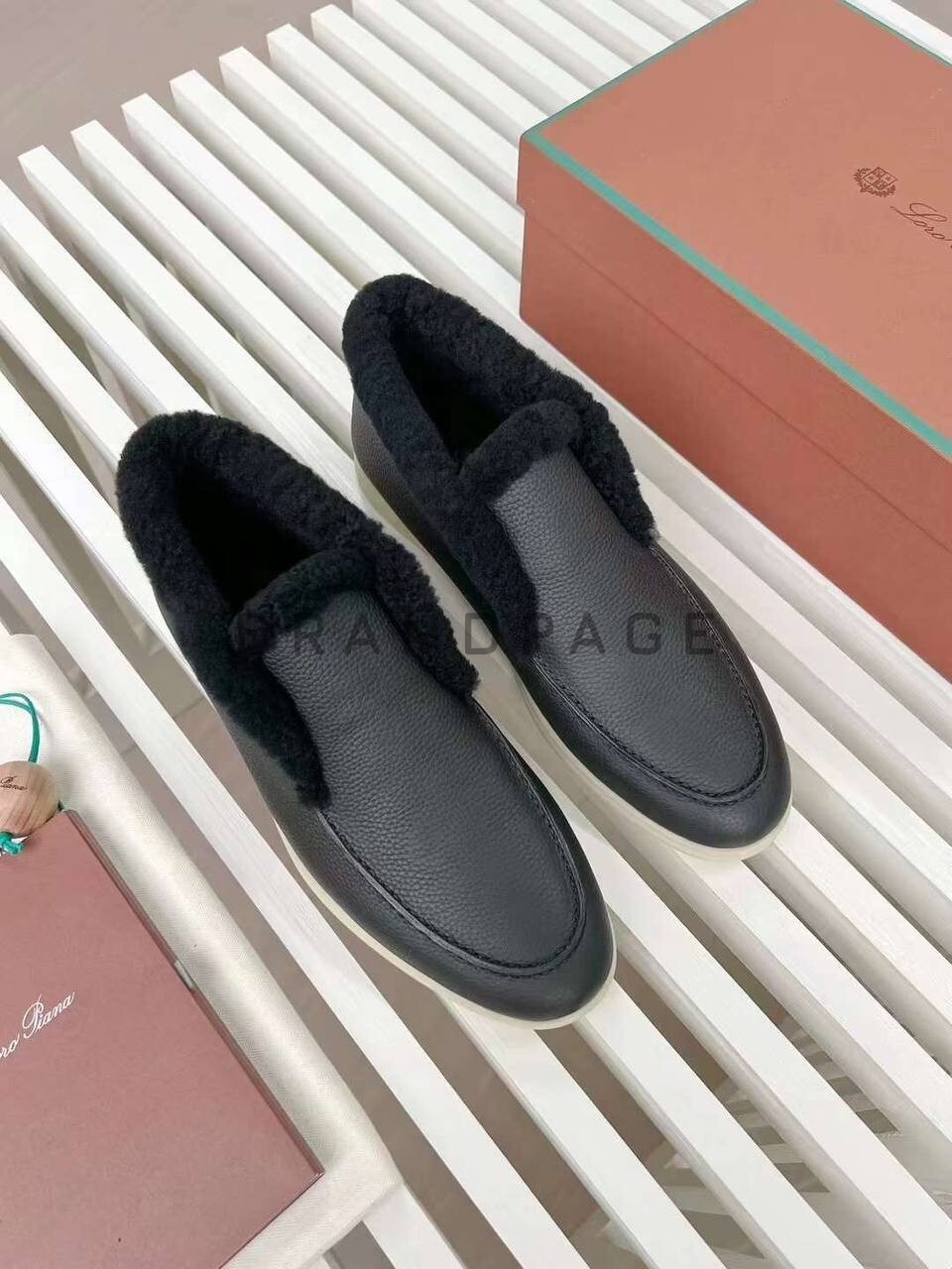 Лоферы из овчины Loro Piana BPLUX5410 Лоферы из овчины Loro Piana BPLUX5410