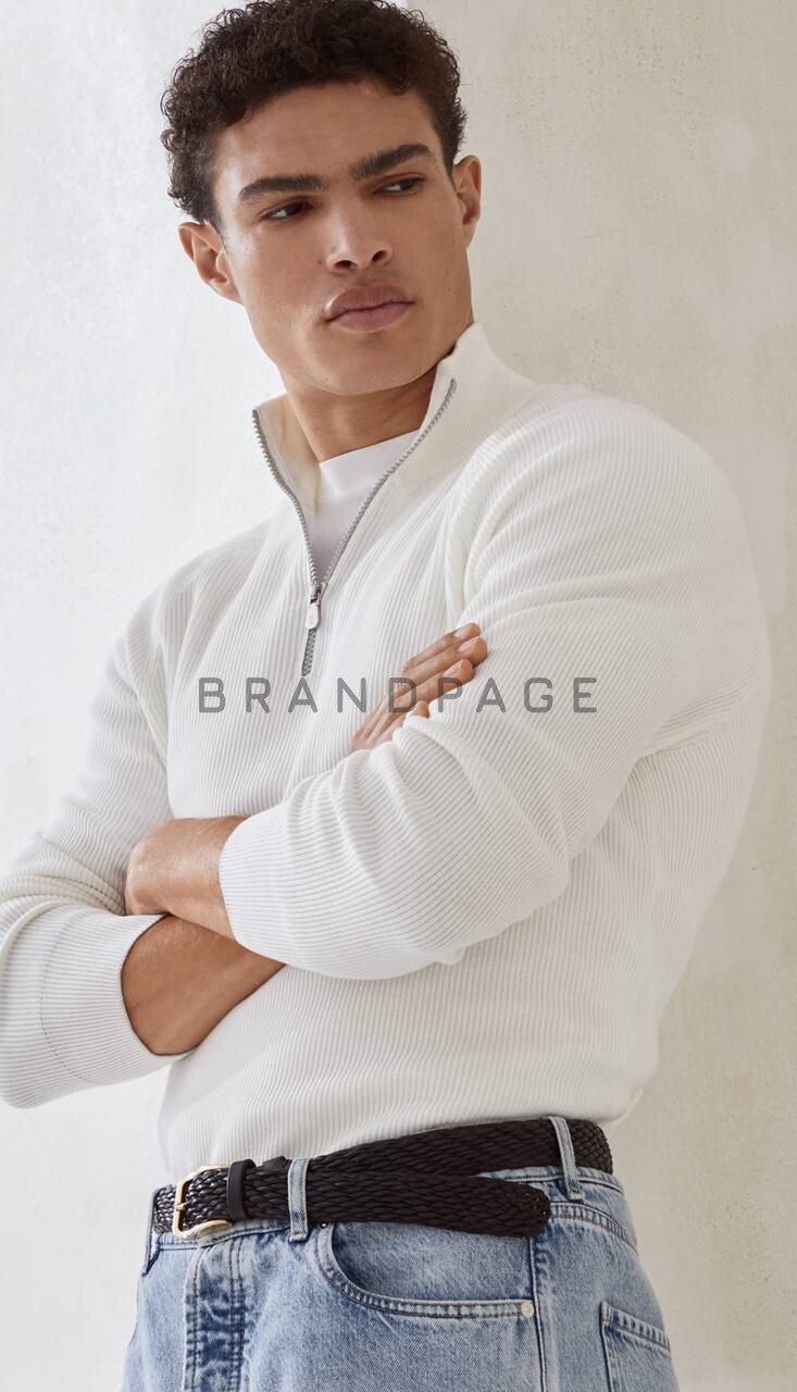 Джемпер хлопковый Brunello Cucinelli BPLUX5619 Джемпер хлопковый Brunello Cucinelli BPLUX5619