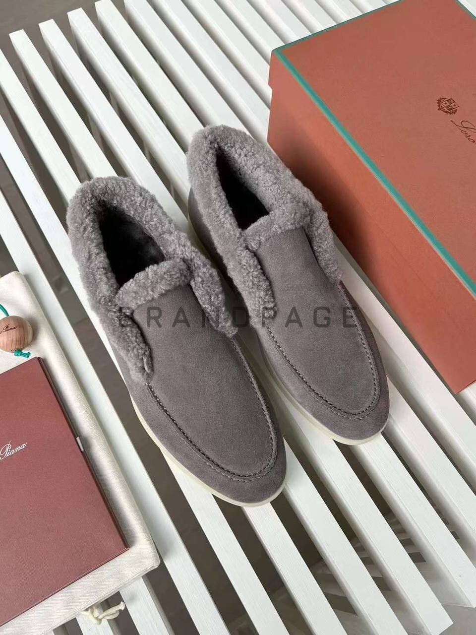 Лоферы из овчины Loro Piana BPLUX5410 Лоферы из овчины Loro Piana BPLUX5410