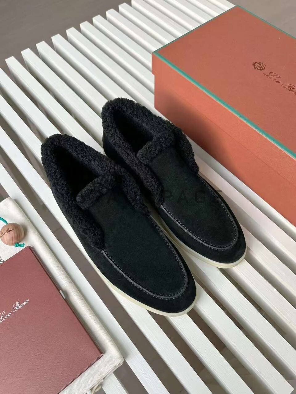 Лоферы из овчины Loro Piana BPLUX5410 Лоферы из овчины Loro Piana BPLUX5410