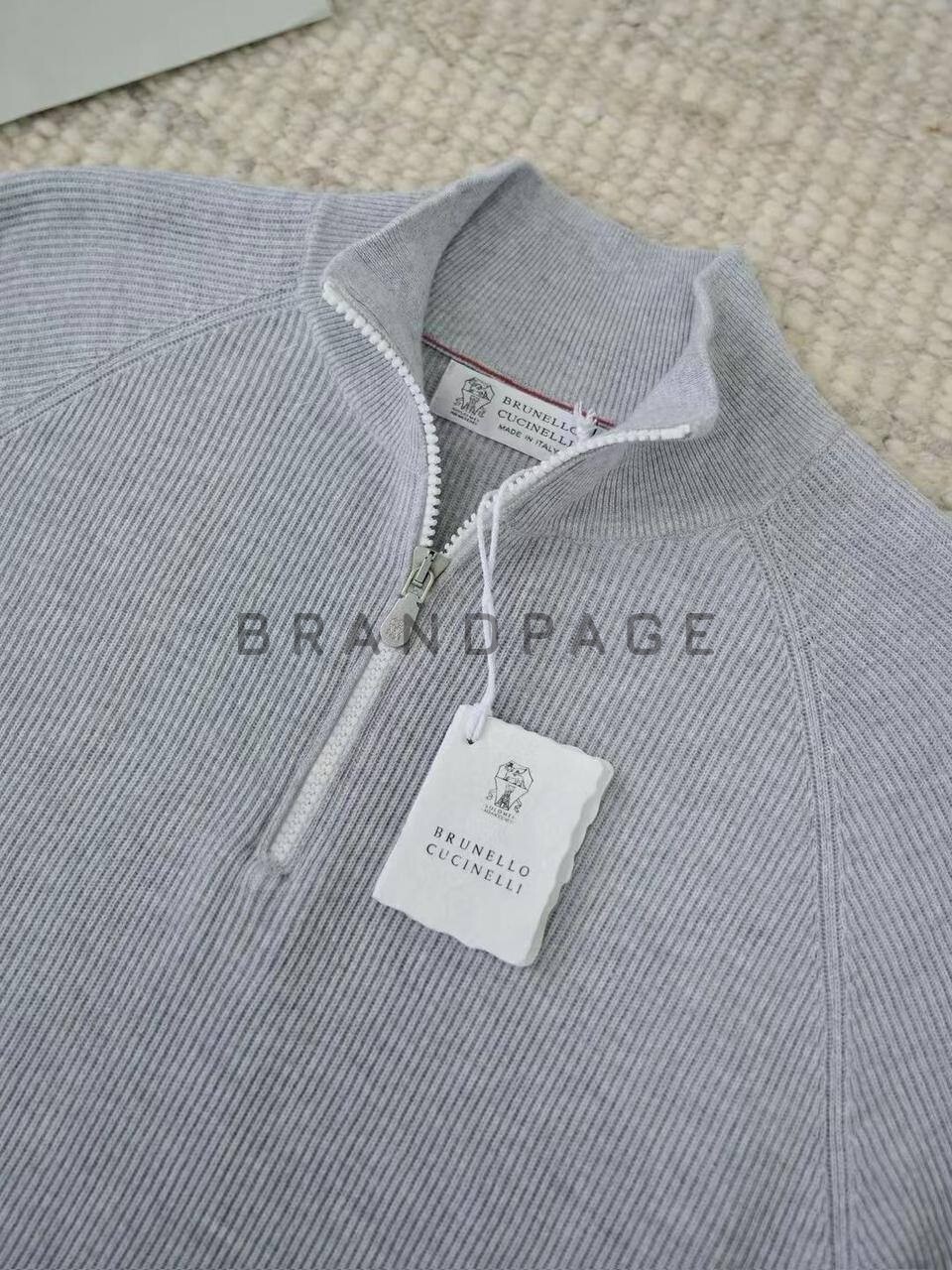 Джемпер хлопковый Brunello Cucinelli BPLUX5607 Джемпер хлопковый Brunello Cucinelli BPLUX5607