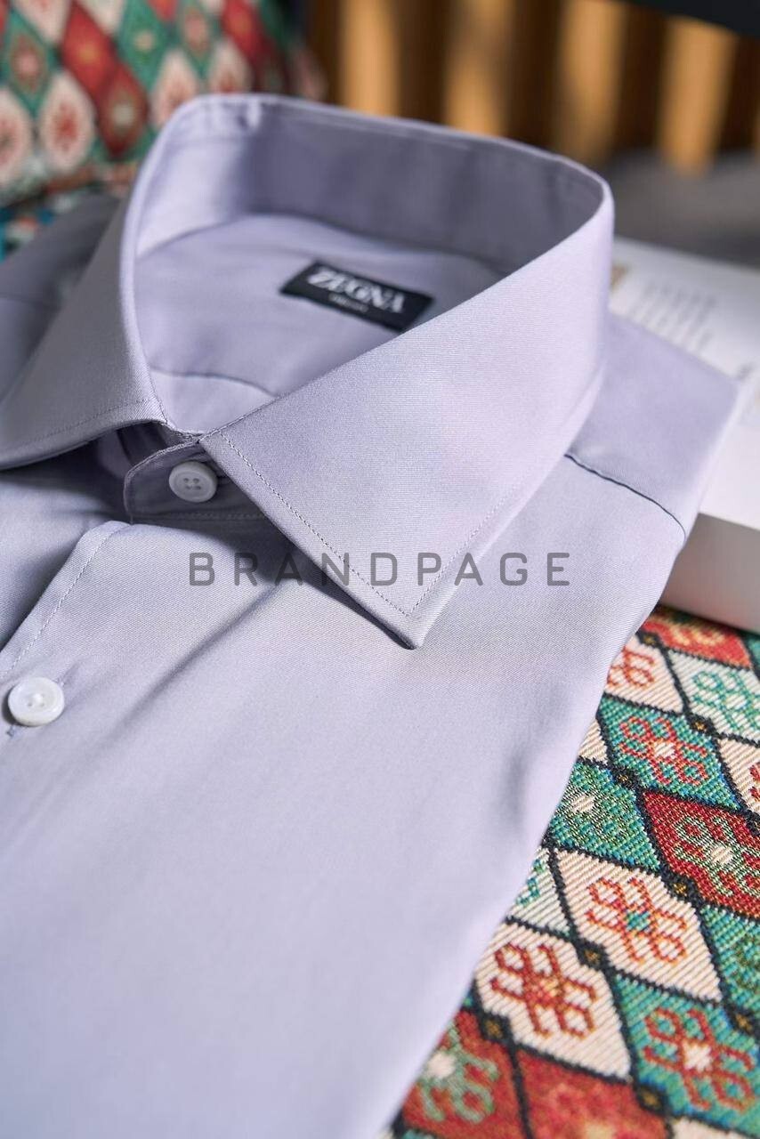 Рубашка хлопковая Zegna BPLUX5382 Рубашка хлопковая Zegna BPLUX5382