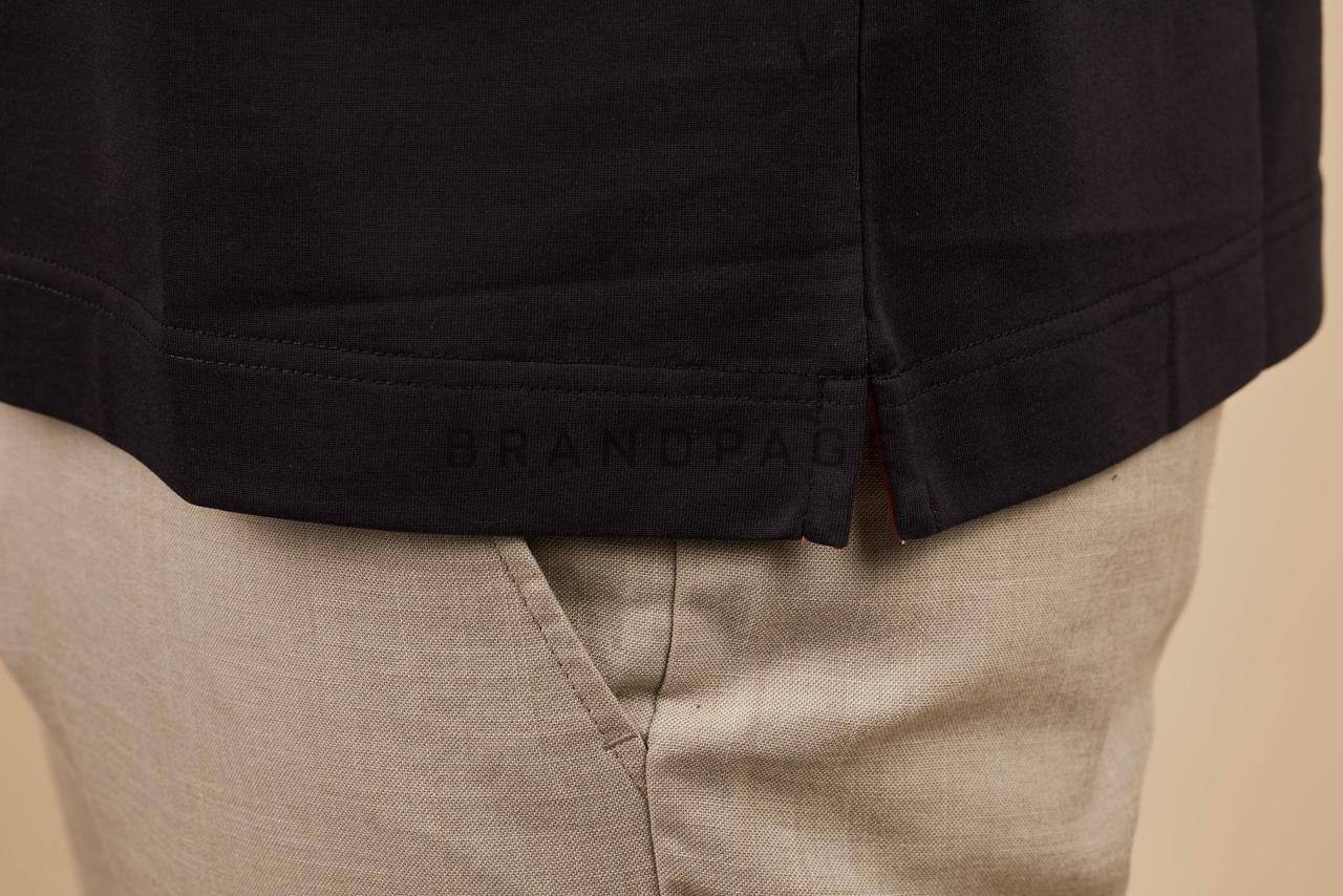 Футболка хлопковая с вискозой Zegna BPLUX12274 Футболка хлопковая с вискозой Zegna BPLUX12274