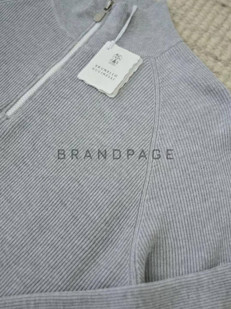 Джемпер хлопковый Brunello Cucinelli BPLUX5607 Джемпер хлопковый Brunello Cucinelli BPLUX5607