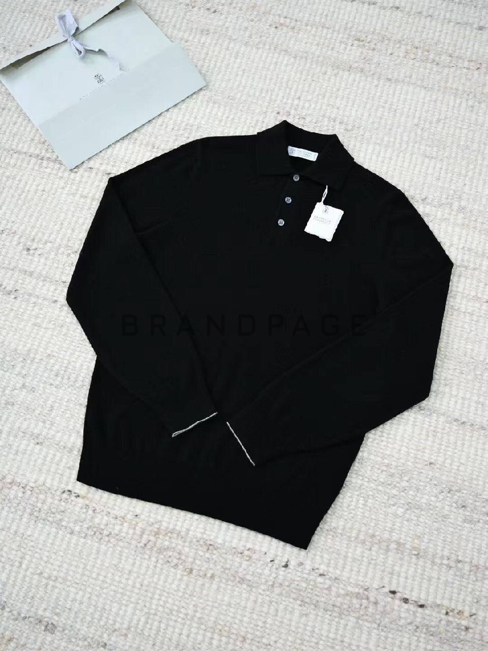 Поло кашемировое Brunello Cucinelli BPLUX5336 Поло кашемировое Brunello Cucinelli BPLUX5336