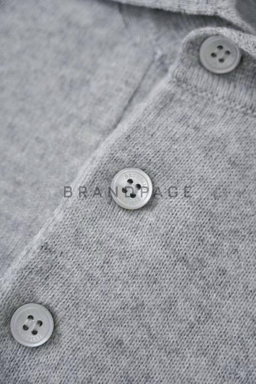 Поло кашемировое Brunello Cucinelli BPLUX5337 Поло кашемировое Brunello Cucinelli BPLUX5337