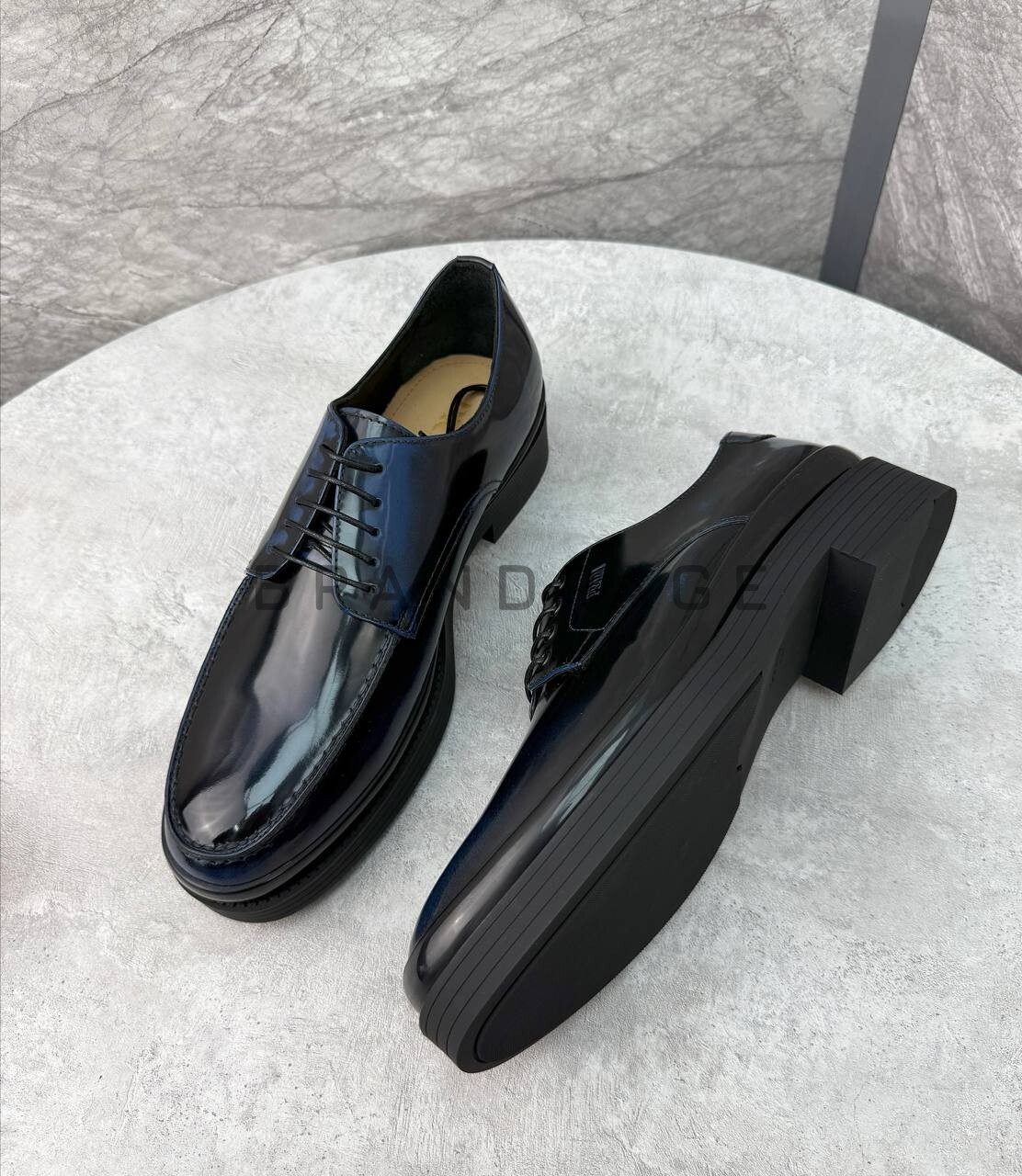 Туфли дерби из натуральной кожи Prada BPLUX5446 Туфли дерби из натуральной кожи Prada BPLUX5446