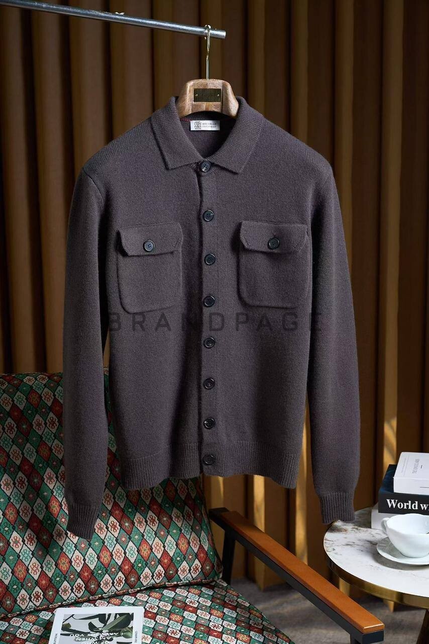 Кардиган лановый Brunello Cucinelli BPLUX5521 Кардиган лановый Brunello Cucinelli BPLUX5521