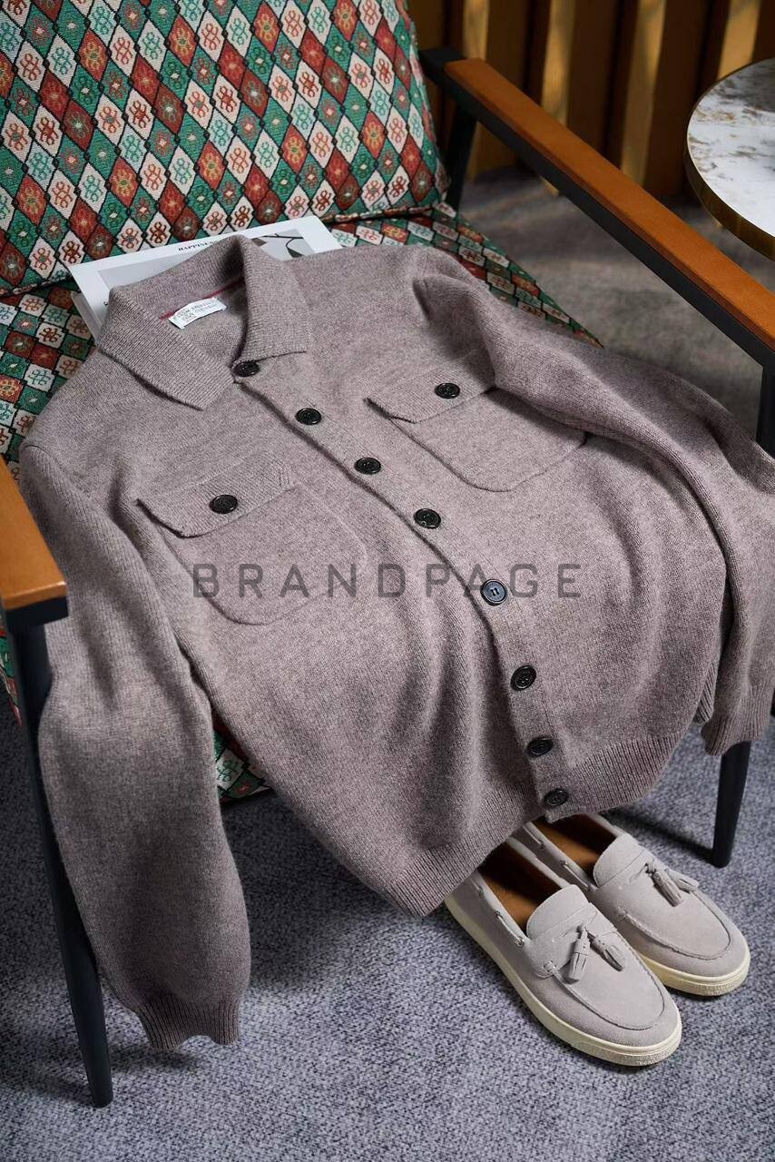 Кардиган лановой шерсти Brunello Cucinelli BPLUX5531 Кардиган лановой шерсти Brunello Cucinelli BPLUX5531