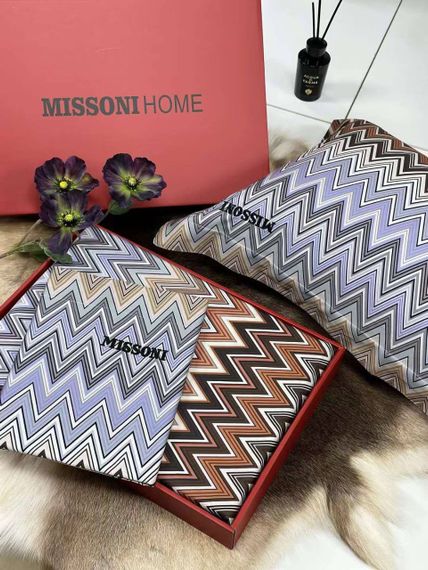 Постельное белье Missoni BP-43549 сине-коричневый комплект