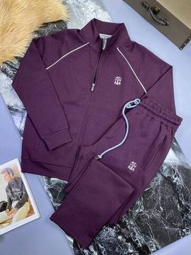 Короткий спортивный костюм пурпурного цвета Brunello Cucinelli BP-24263