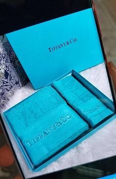 Комплект полотенец бирюзовых Tiffany&Co BP-16546