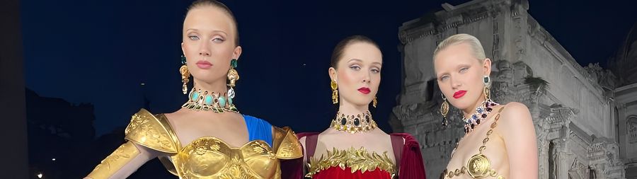Alta Moda 2025: русская модель Дария Даниленко на подиуме Dolce&Gabbana Alta Moda 2025: русская модель Дария Даниленко на подиуме Dolce&Gabbana