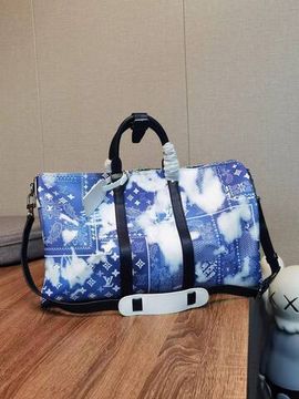 Дорожная сумка сине-белая Louis Vuitton BP-15123