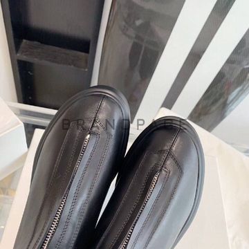 Ботинки кожаные The Row Zipped BPLUX12557