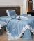 Голубой комплект постельного белья Christian Dior BP-41970