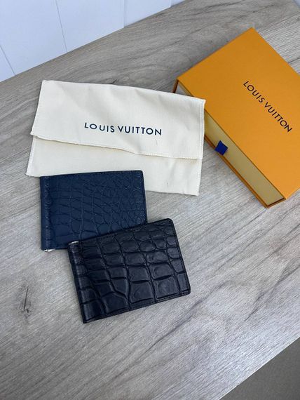 Зажим Louis Vuitton для денег из крокодиловой кожи BP-24135