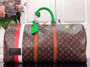 Louis Vuitton дорожная сумка коричнево-зеленая BP-13560