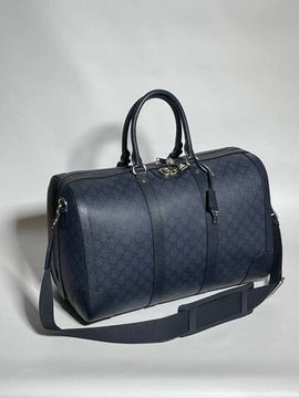 Gucci дорожная сумка серо-синяя BP-43122