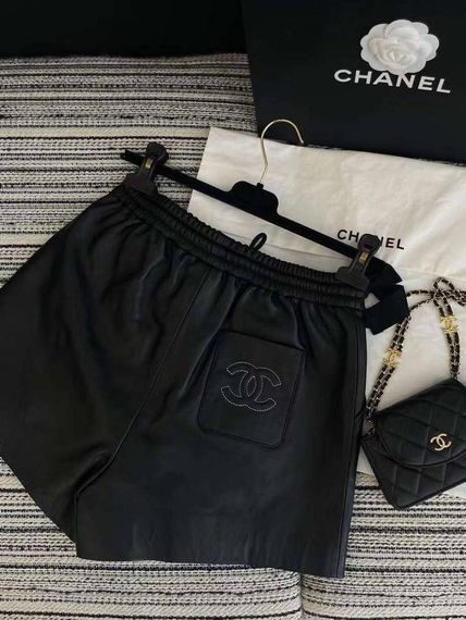 Шорты из кожи Chanel люксовые BP-39485