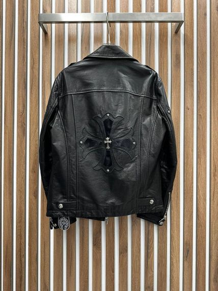 Кожаная куртка люкс Chrome Hearts BP-39339