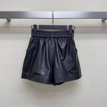 Кожаные шорты Prada коллекционные BP-38998