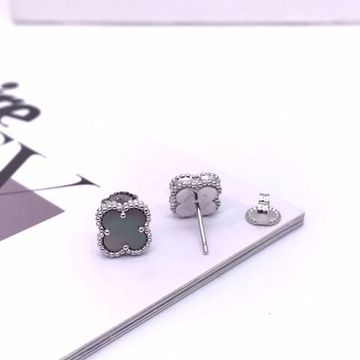 Серьги-пусеты премиальные 1см Van Cleef BP-14674