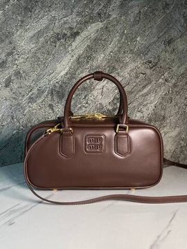 Сумка на ремне коричневая Miu Miu BP-285818