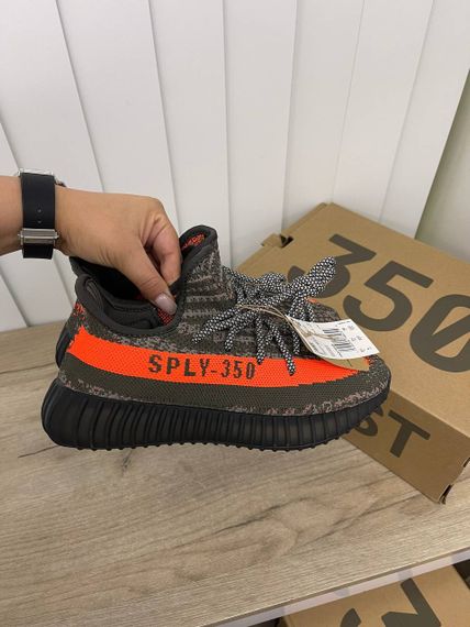 Хаки кроссовки Adidas Yeezy Boost BP-36865 повседневные