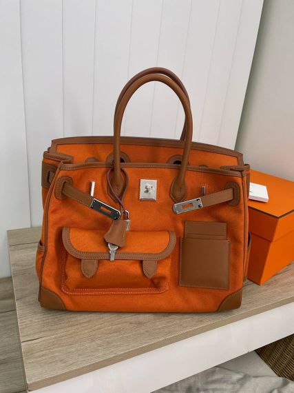 Трендовая женская сумка Hermes Birkin Cargo 35cm BP-25711