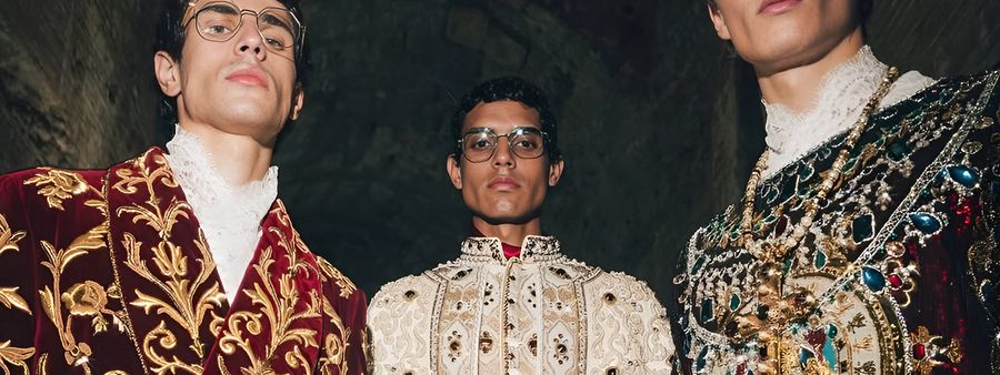Сакральная роскошь: Alta Sartoria Dolce & Gabbana на мосту Святого Ангела