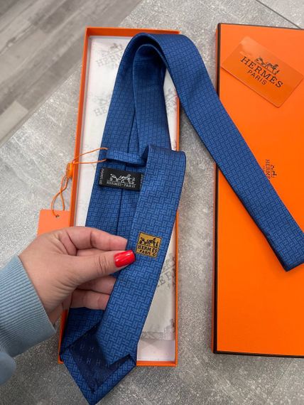 Галстук лимитированный Hermes BP-46551