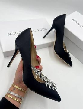 Атласные лодочки Manolo Blahnik BP-26358