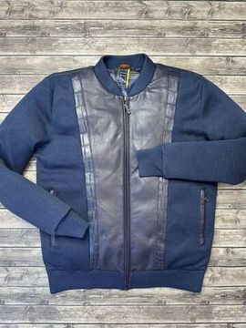 Куртка на синтепоне с натуральной кожей крокодила Zilli BP-23542