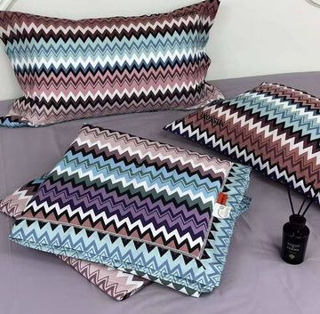 Коричнево-синий комплект Missoni постельного белья BP-49906