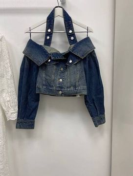 Джинсовый топ Alexander McQueen BP-28429