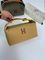 Косметичка темно-желтая женская премиум Hermes BP-19666