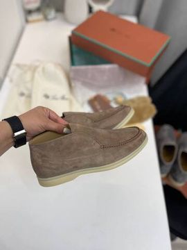 Ботинки женские коричневые лимитированные Loro Piana BP-39531