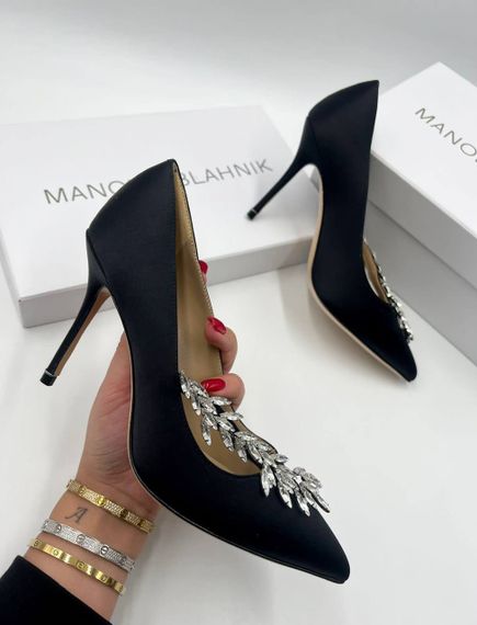 Атласные лодочки Manolo Blahnik BP-26358