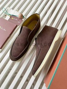 Лоферы натуральной замши Loro Piana BPLUX5584