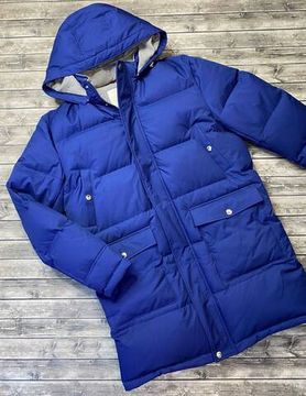 Синий пуховик Brunello Cucinelli BP-22519