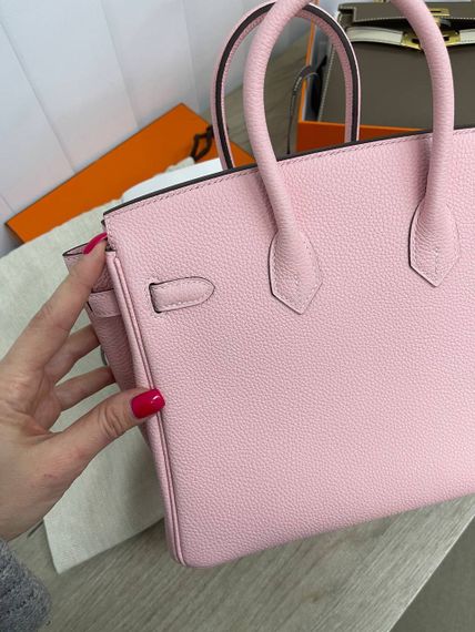 Элитная сумка Birkin женская 25 см, PHW Togo Hermes BP-31227