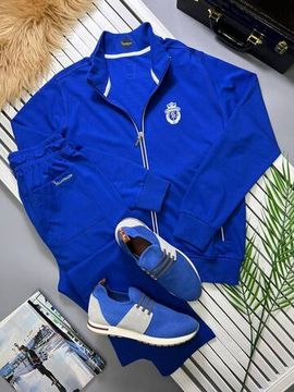 Синий костюм спортивный с логотипом Billionaire BP-15156